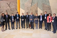 Ramrez de Arellano y De la Calle, junto a los rectores de las Universidades Pblicas Andaluzas.