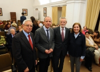 De izquierda a derecha, Joaqun Mellado, Ricardo Crdoba de la Llave, Jos Pea y M Dolores Muoz Dueas al inicio de la conferencia