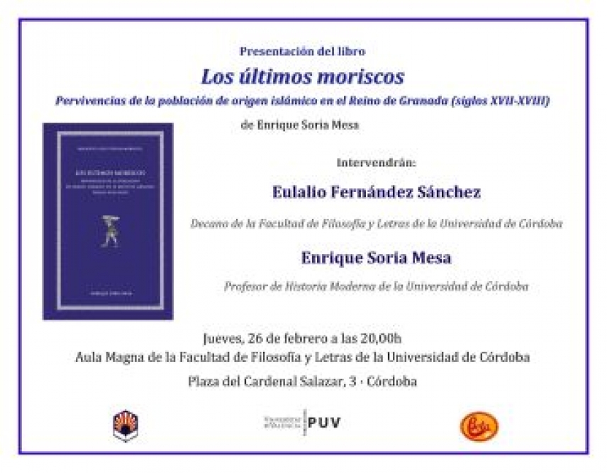 Presentación del libro: Los últimos moriscos