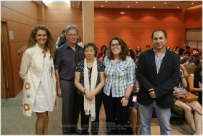 De izq a dcha M Elena Gmez, Jrgen van Buer, Mercedes Osuna ,Cristina Huertas y Miguel Agudo 