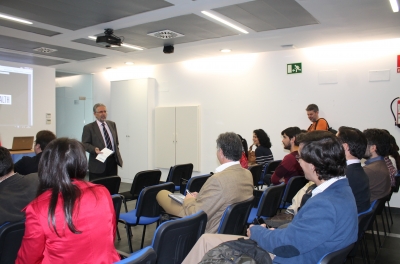 Manuel Pineda en un momento de la presentacin