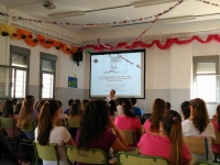 Octavio Salazar durante la conferencia 