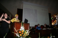 El profesor Jos Pea durante su leccin inaugural