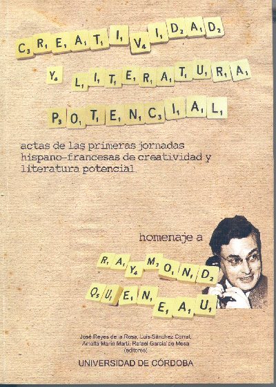 Creatividad y Literatura Potencial, nuevo libro del Servicio de Publicaciones de la UCO