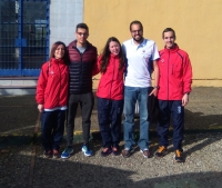 Equipo de la UCO antes de partir hacia Murcia esta maana.