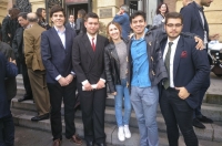 Presidentes de Consejos de Estudiantes en el ltimo acto de toma de posesin.