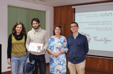 El ganador del segundo premio, Pablo Gómez